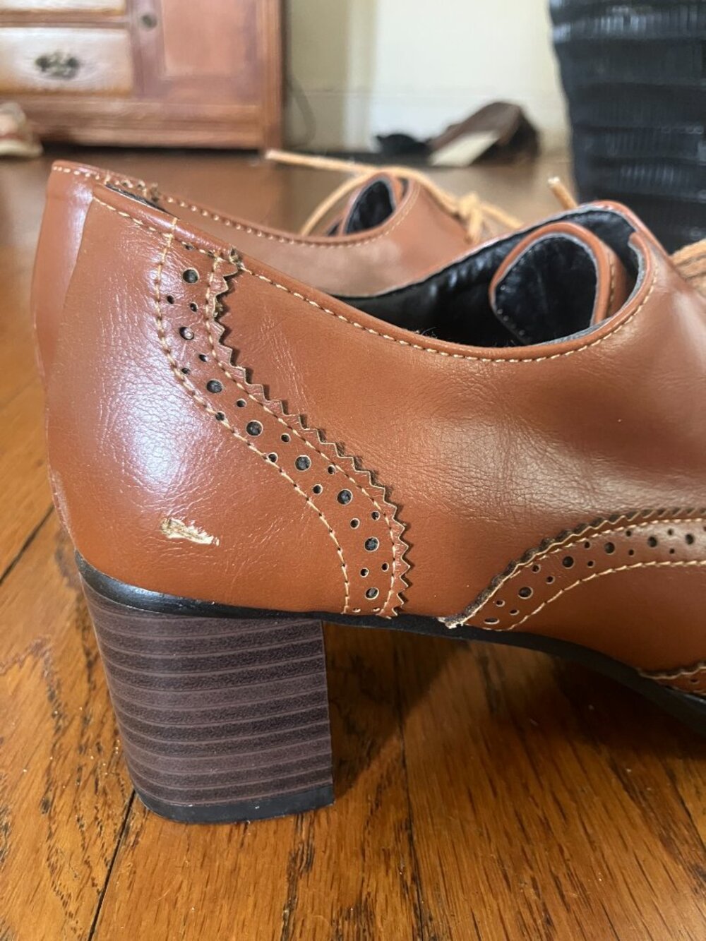 Oxford heels, Sz 39 / 8.5 - Picture 5 of 5